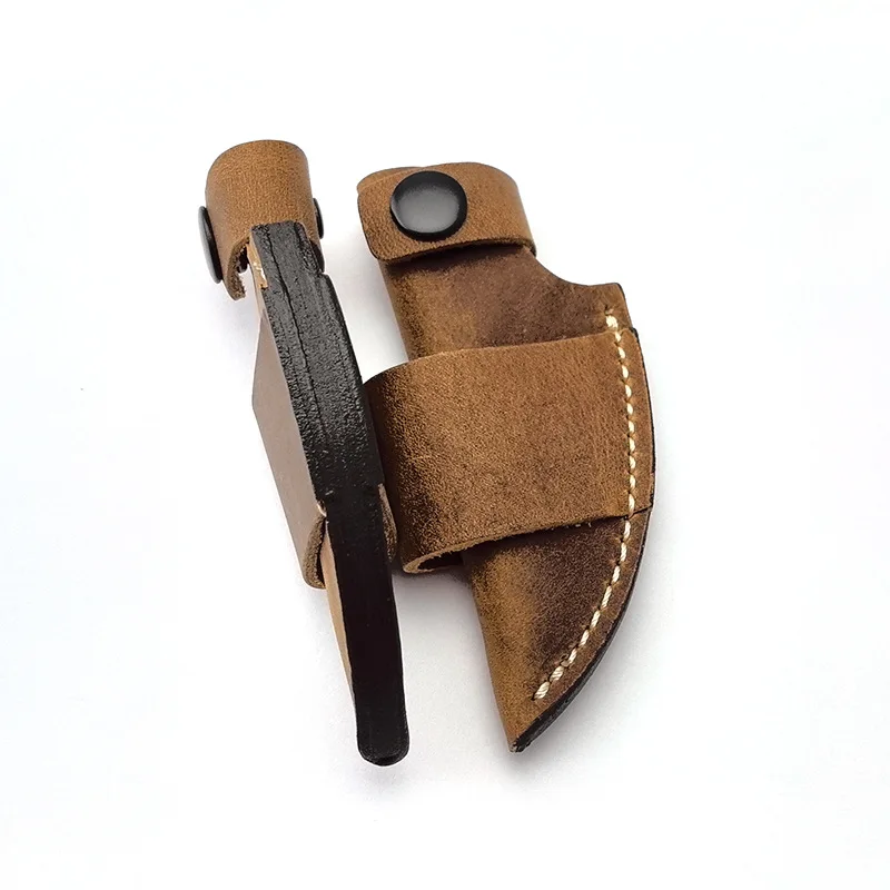Edc Carry Accessories - Durable Leather Knife Sheath with Secure