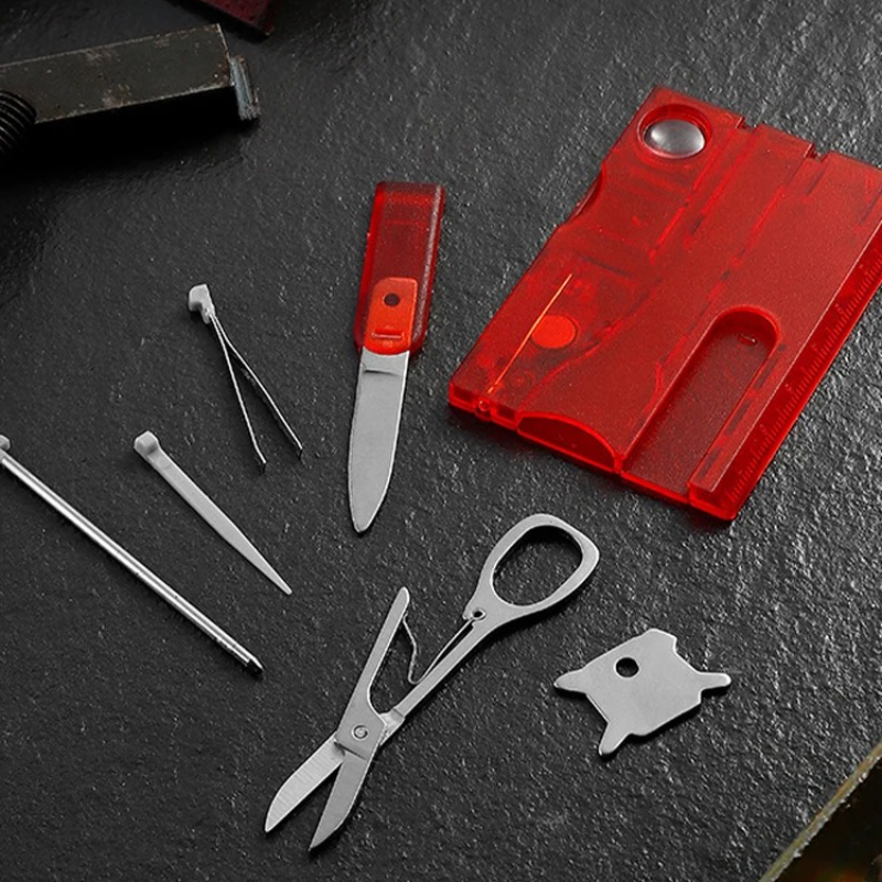 Multitool Credit Card - Ultra Thin Pocket Multi Tool 12