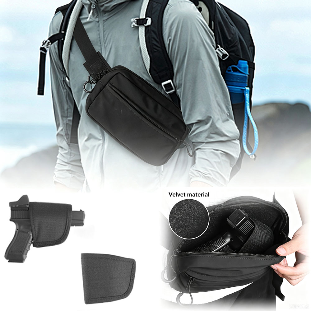 Edc Carry Bag For Pistol - Concealed Carry Waist Bag Tactical Fanny