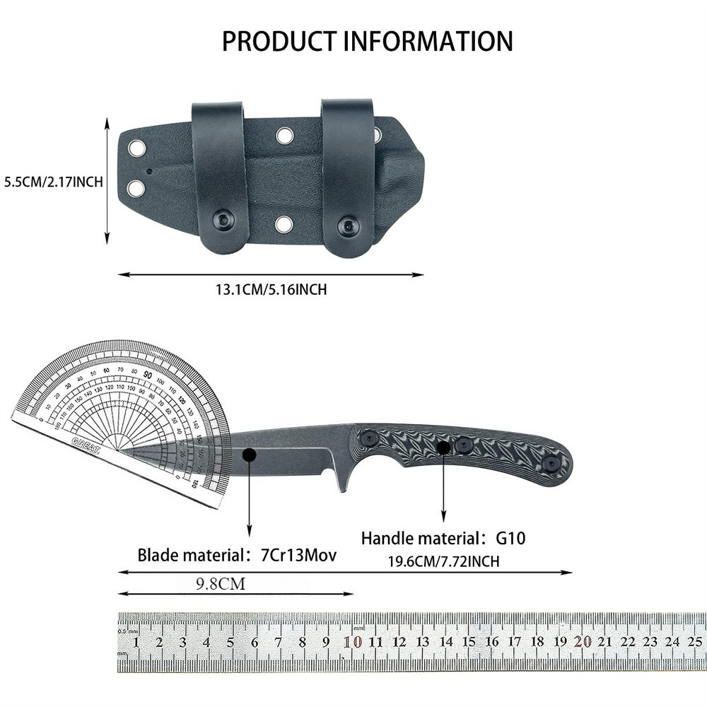 Full Tang Fixed Blade Knives 7 - đánh giá và giá Edc Carry Fixed Blade