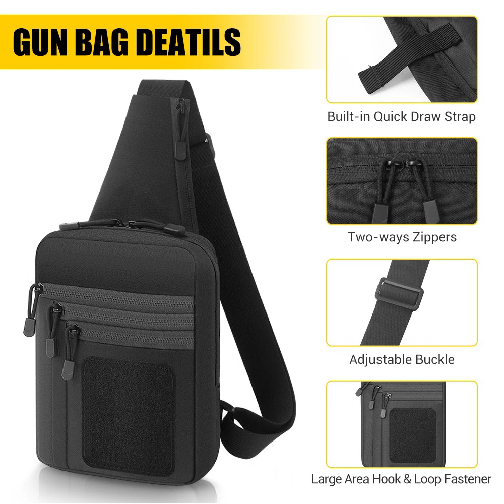 Concealed Carry Chest Gun Bag  - đánh giá và giá Edc Carry Bag For Pistol