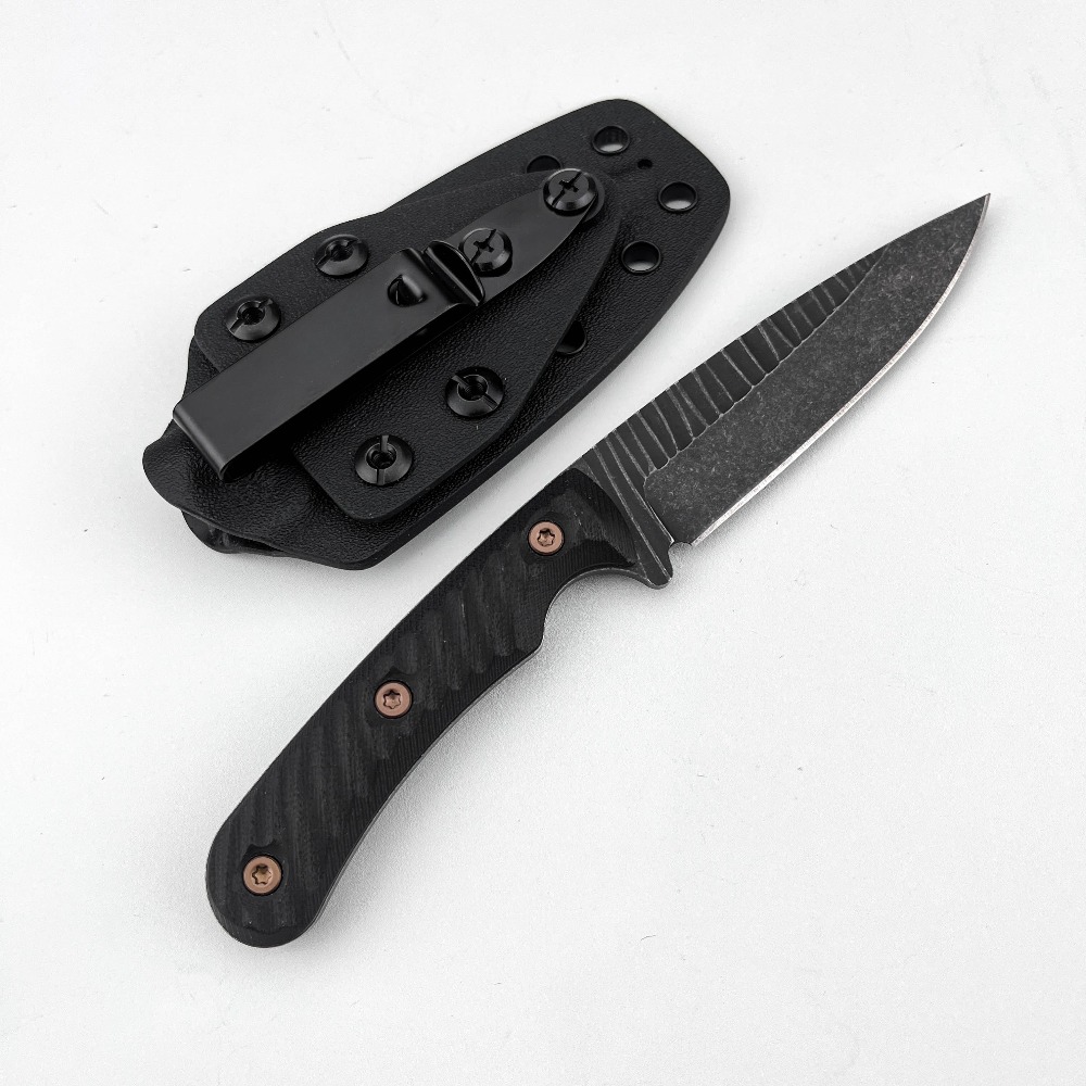 Full Tang Bushcraft Knife D2 B - đánh giá và giá Edc Carry Fixed Blade
