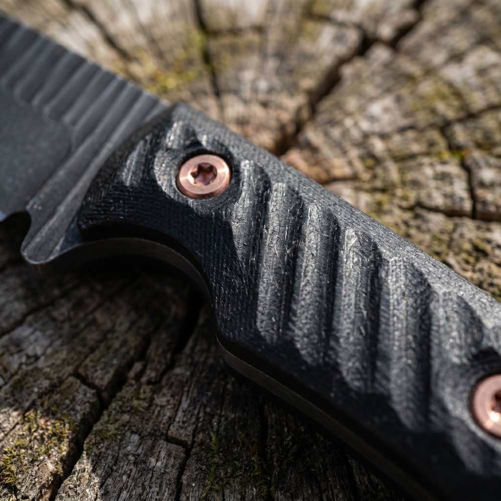 Full Tang Bushcraft Knife D2 B - đánh giá và giá Edc Carry Fixed Blade