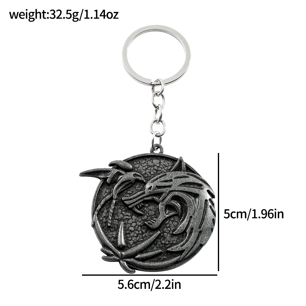 Vintage Wolf Head Keychain Gam - đánh giá và giá Carabiner Keychain