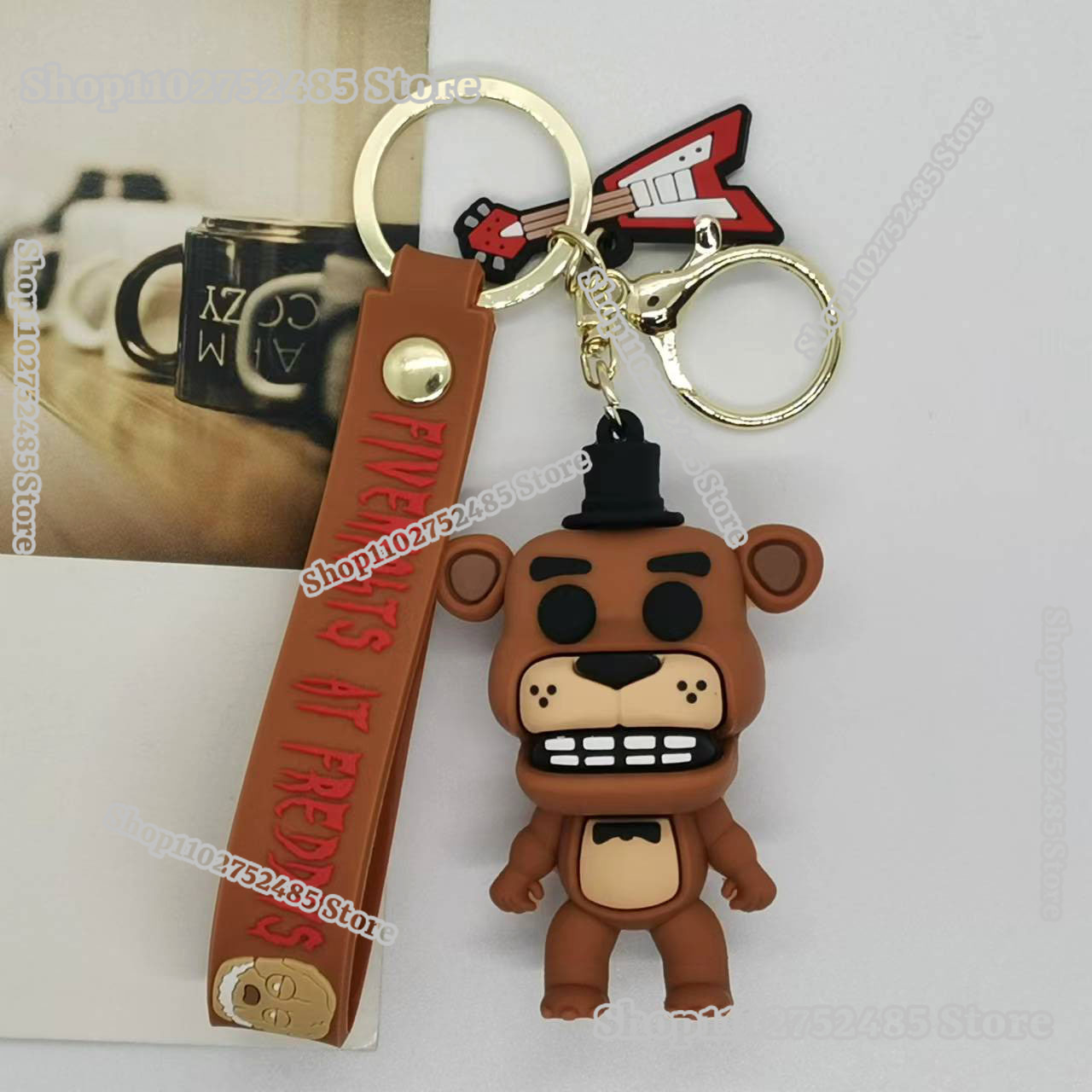 5pcs Cartoon Anime FNAF Figure - đánh giá và giá Carabiner Keychain