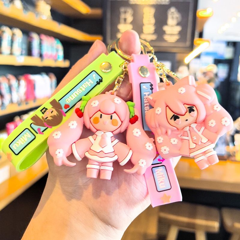 Hatsune Miku Keychain Cartoon  - đánh giá và giá Carabiner Keychain