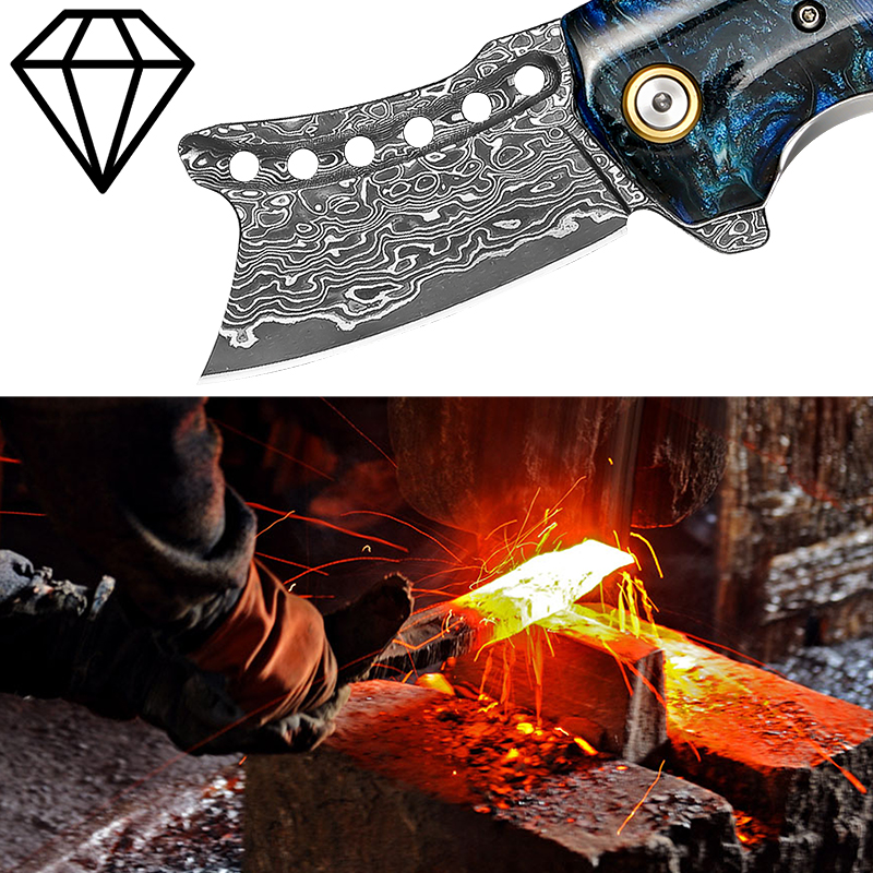 Handmade Damascus Steel Pocket - đánh giá và giá Edc Concealed Carry Knife