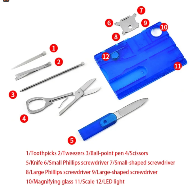 12 In 1 Pocket Credit Card Por - đánh giá và giá Multitool Credit Card