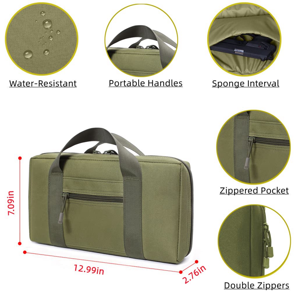 Tactical Pistol Range Bag Gun  - đánh giá và giá Edc Carry Bag For Pistol