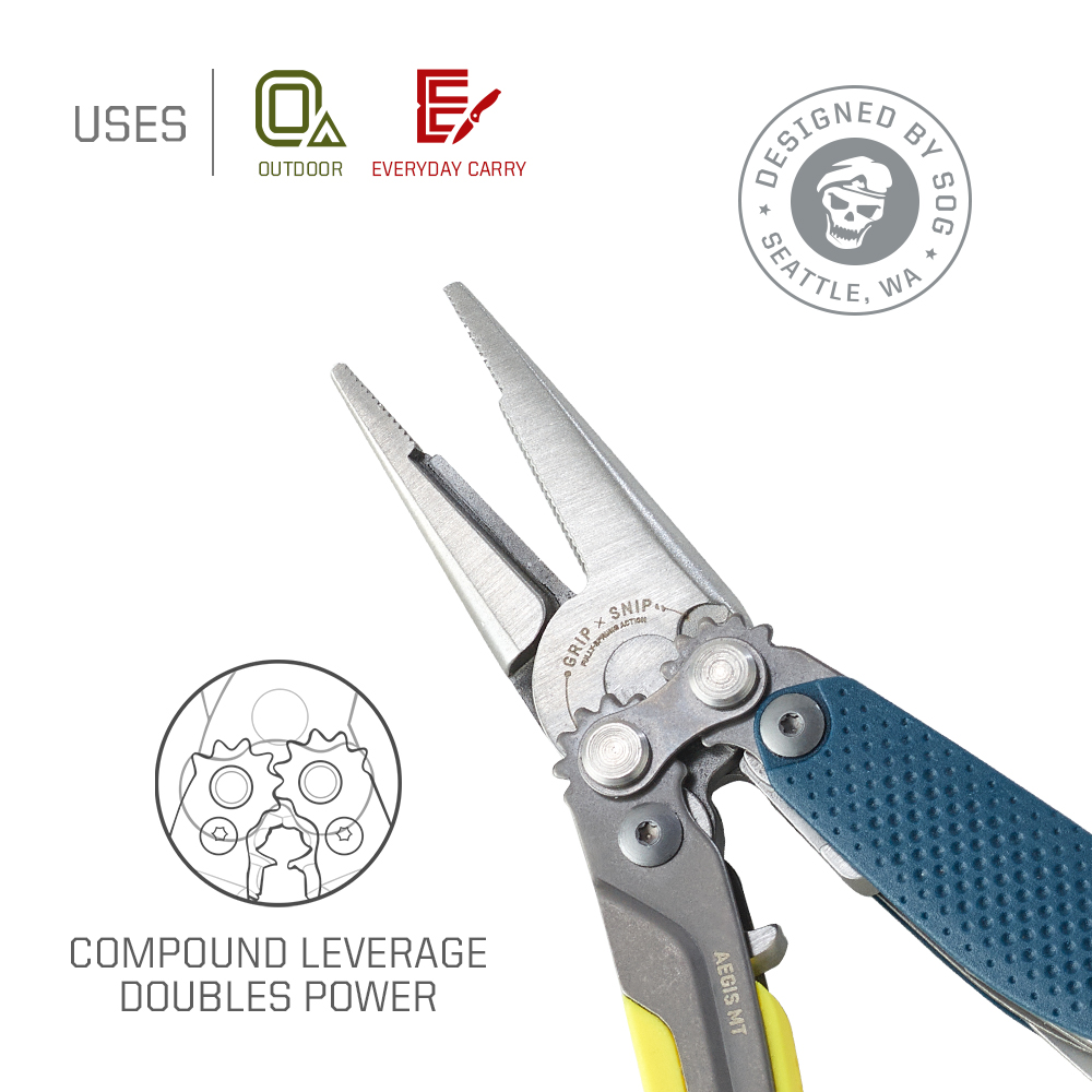 SOG 5 in 1 Aegis MT Mini Porta - đánh giá và giá Edc Carry Pliers