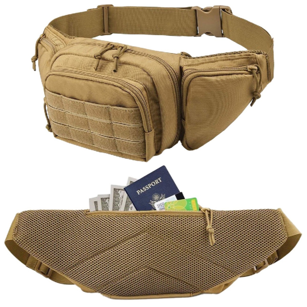 MOLLE Tactical Concealed Carry - đánh giá và giá Edc Concealed Carry Fanny Pack