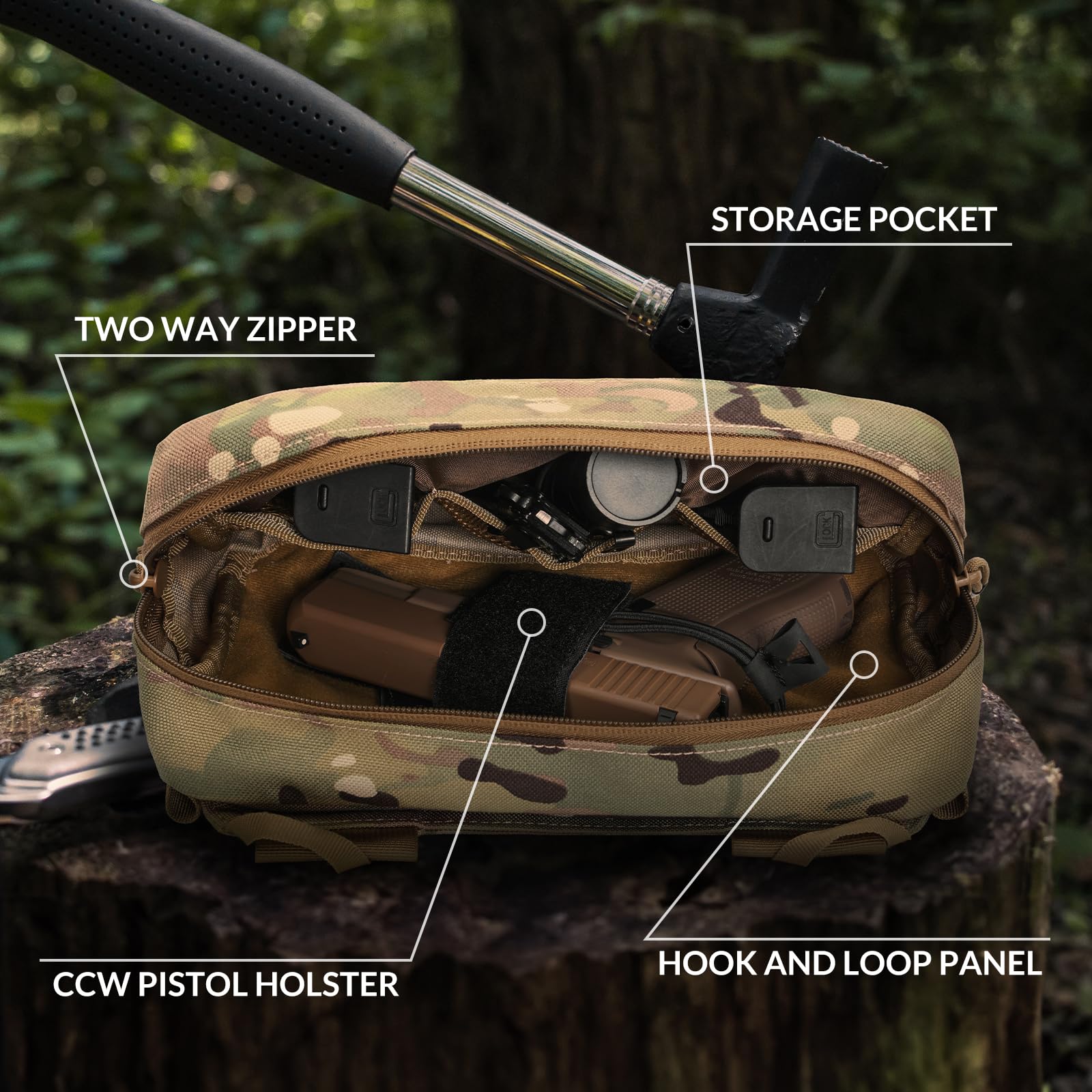 Tactical Fanny Pack, Concealed - đánh giá và giá Edc Concealed Carry Sling Bag
