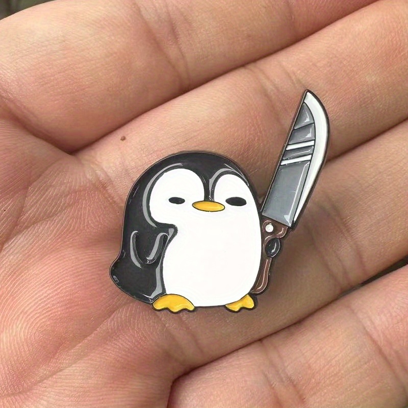Funny Penguin Holding Big Knif - đánh giá và giá Edc Everyday Carry Knives