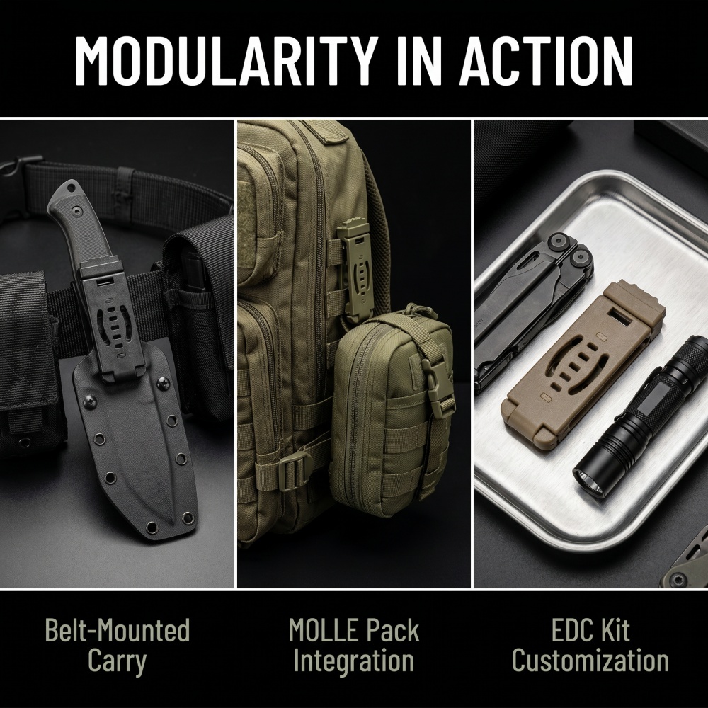 DIY Kydex Holster MOLLE Back C - đánh giá và giá Edc Carry Accessories