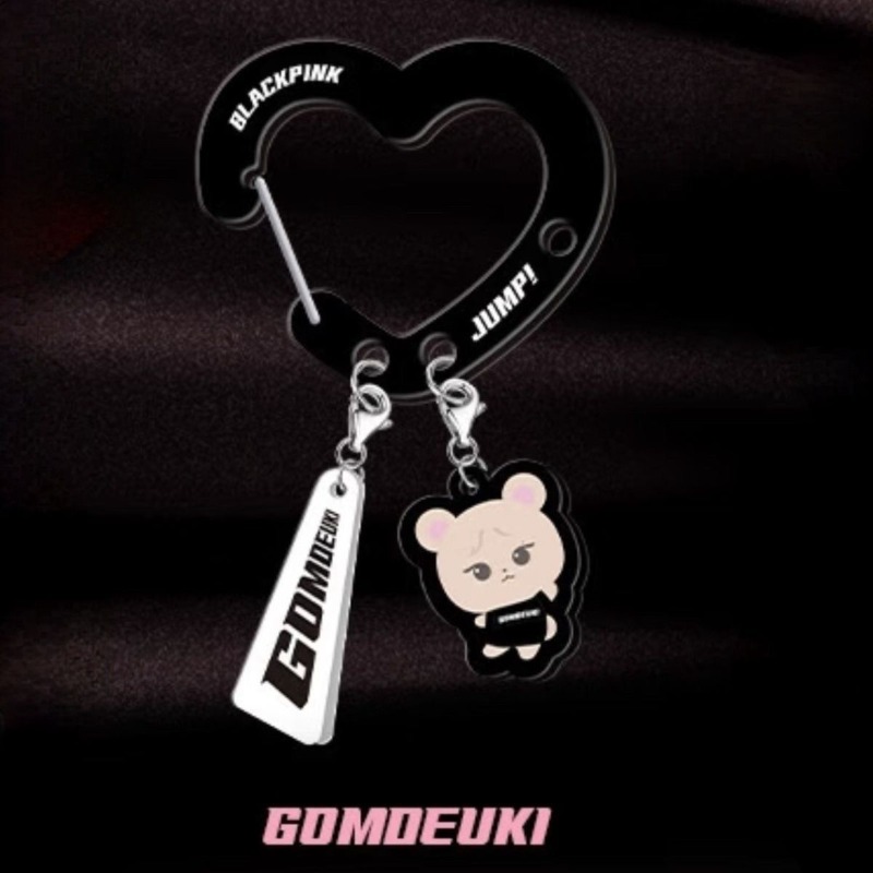 Black Pink Lovely Acrylic Fan‑ - đánh giá và giá Carabiner Keychain