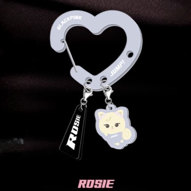 Black Pink Lovely Acrylic Fan‑ - đánh giá và giá Carabiner Keychain