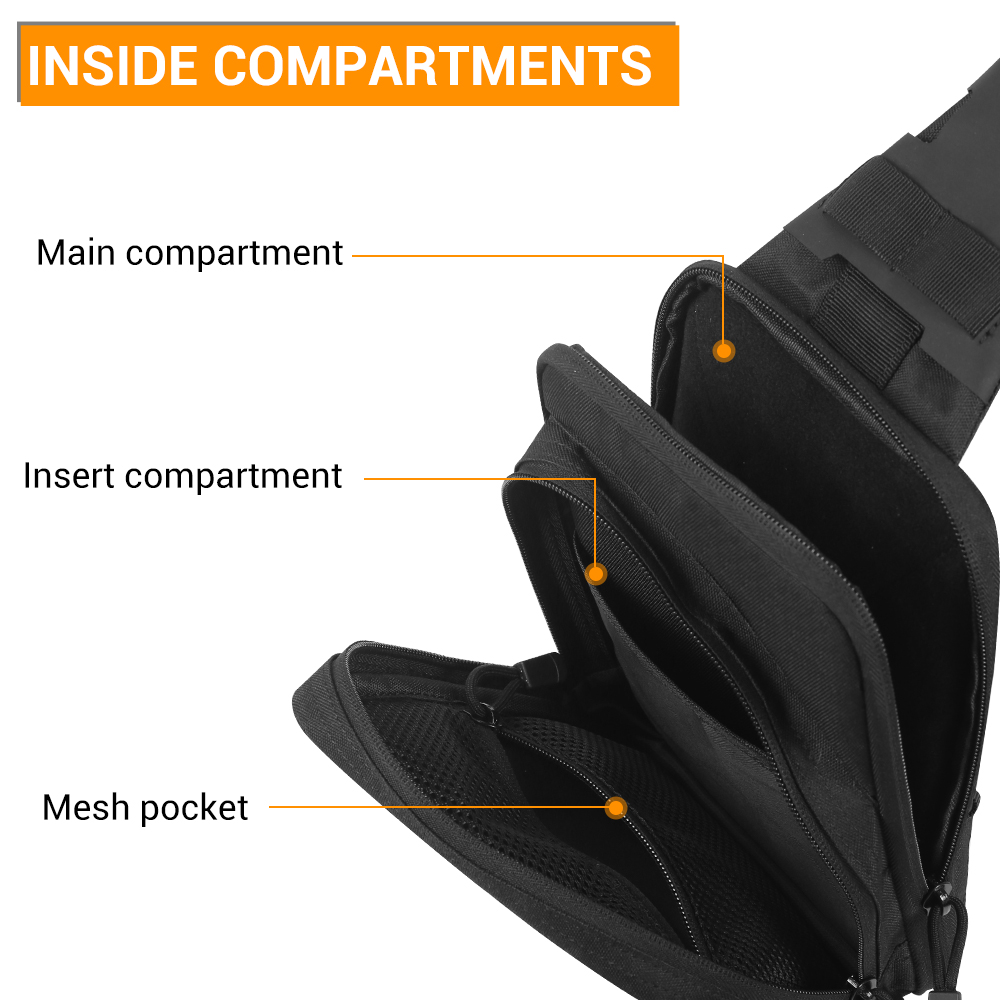 Tactical Pistol Bag Concealed  - đánh giá và giá Edc Concealed Carry Sling Bag