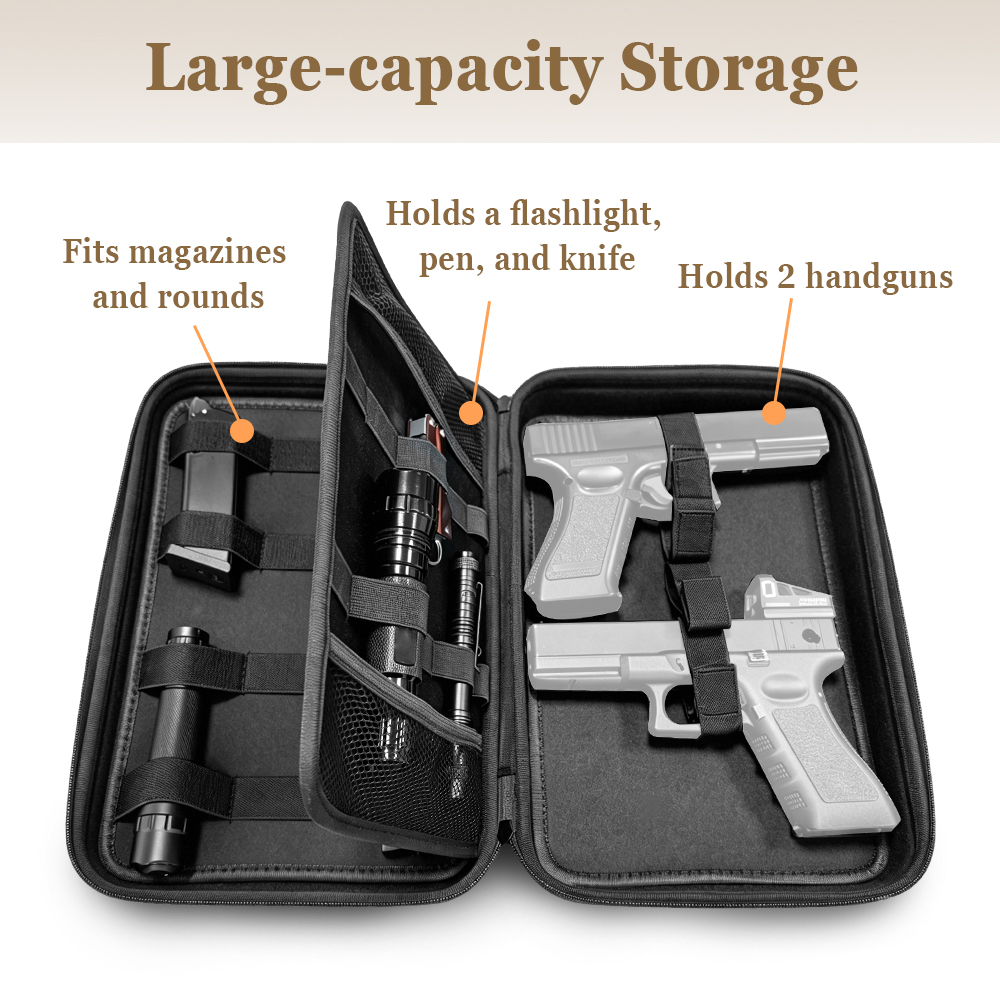 Tactical Pistol Gun Case Dual  - đánh giá và giá Edc Carry Bag For Pistol