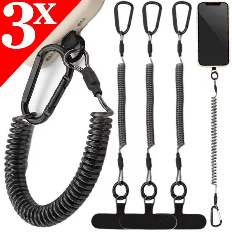 Anti Lost Flexible Phone Ropes - đánh giá và giá Carabiner Keychain