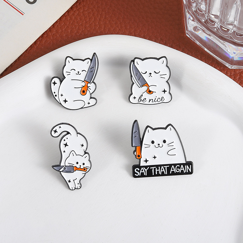 Cute Cartoon White Cat Small K - đánh giá và giá Edc Everyday Carry Knives