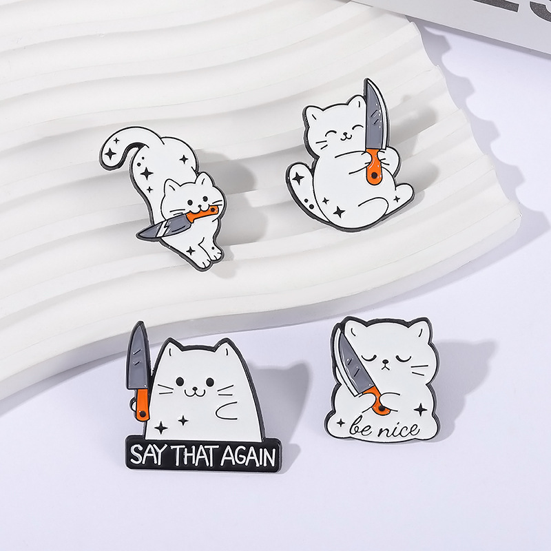 Cute Cartoon White Cat Small K - đánh giá và giá Edc Everyday Carry Knives