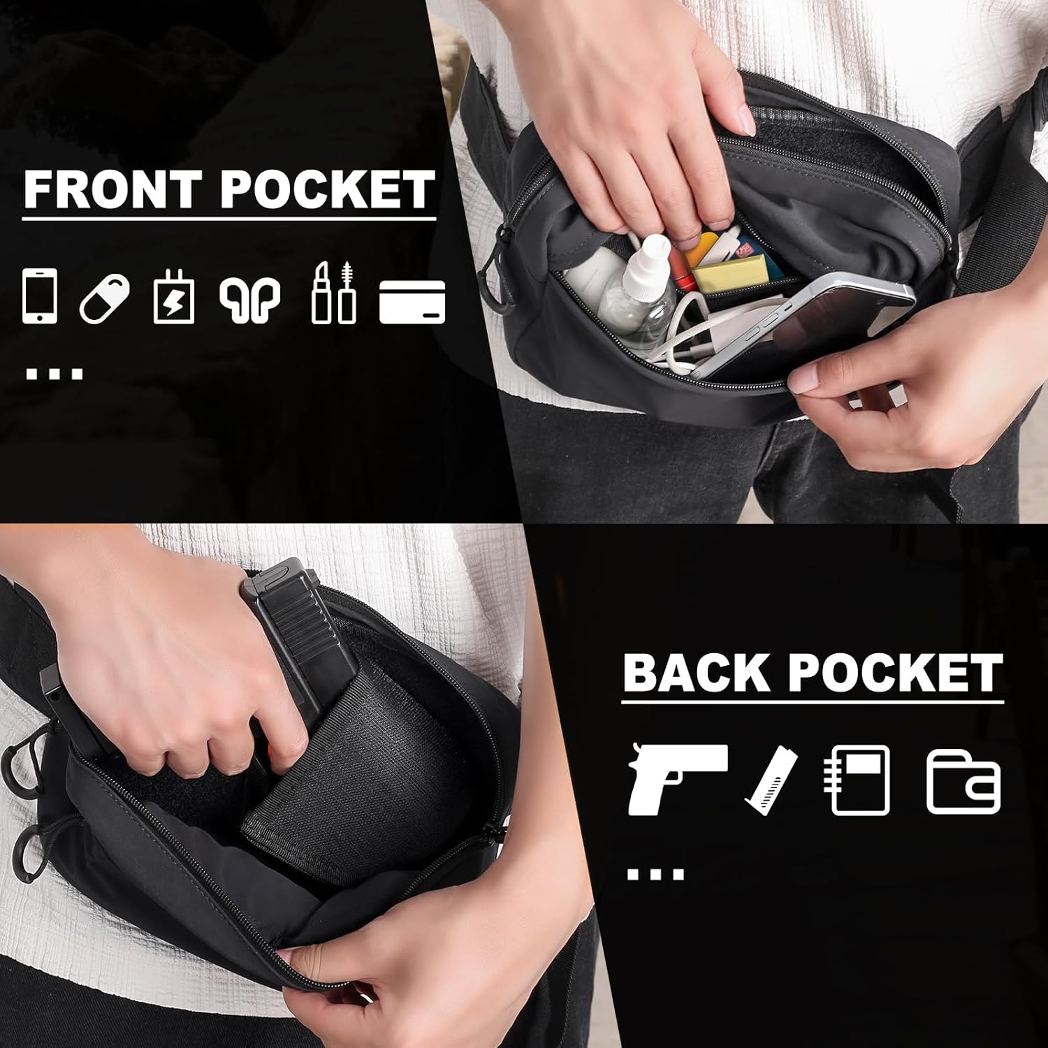 Tactical Fanny Pack with Holst - đánh giá và giá Edc Carry Bag For Pistol