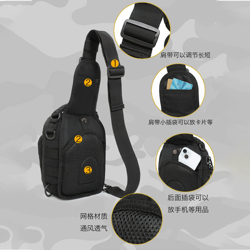 Tactical Sling Bag Pouch Multi - đánh giá và giá Edc Concealed Carry Sling Bag