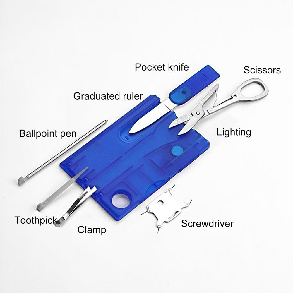 8Pcs Pocket Tool Set Portable  - đánh giá và giá Multitool Credit Card